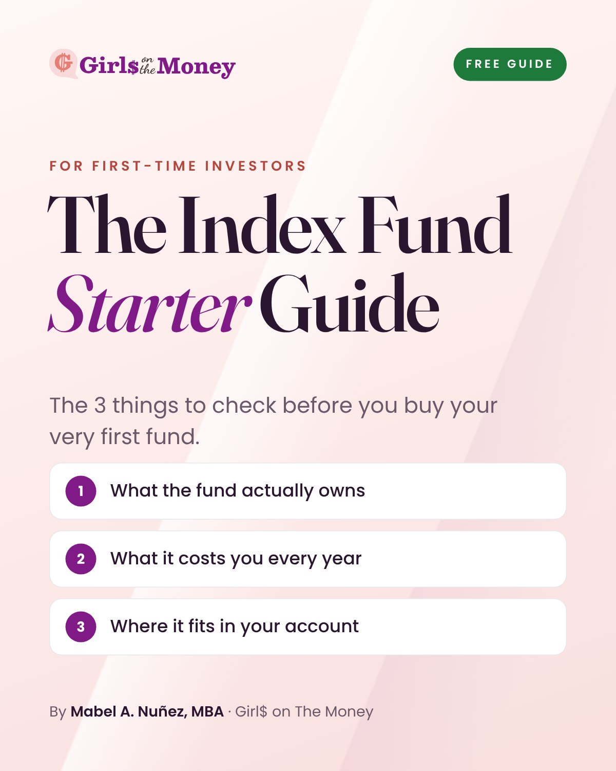 The Index Fund Starter Guide cover