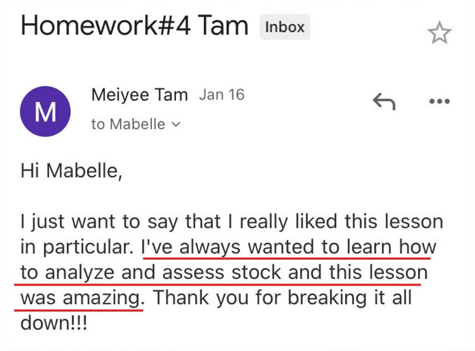 Meiyee: always wanted to learn how to analyze a stock
